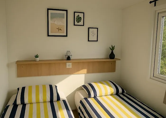 Шале Mobil-home 6 Pers Neuf, Clim, Terrasse & Piscines